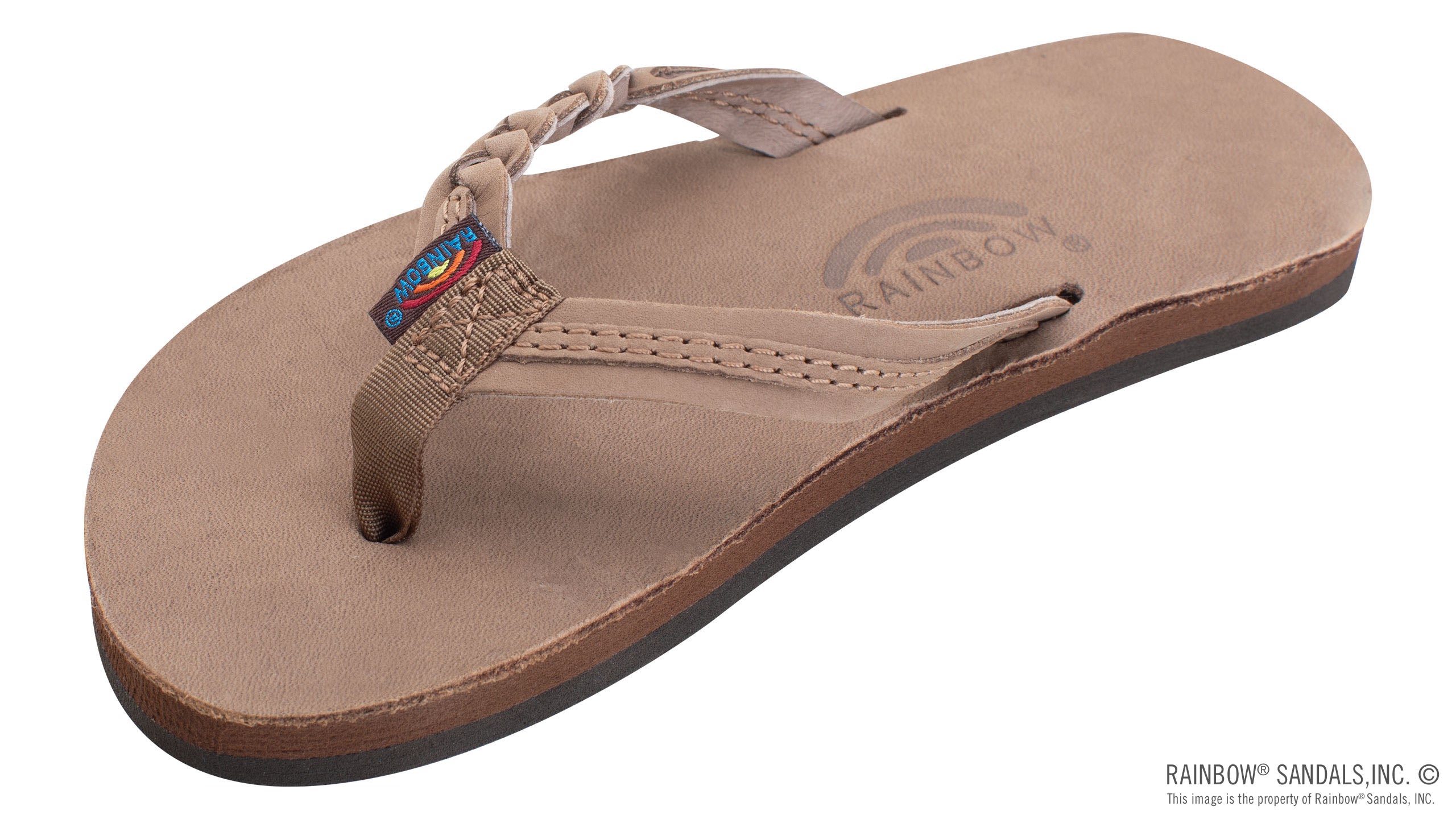 Kids Flirty Braidy- Premier Leather Braided 1/2" Strap