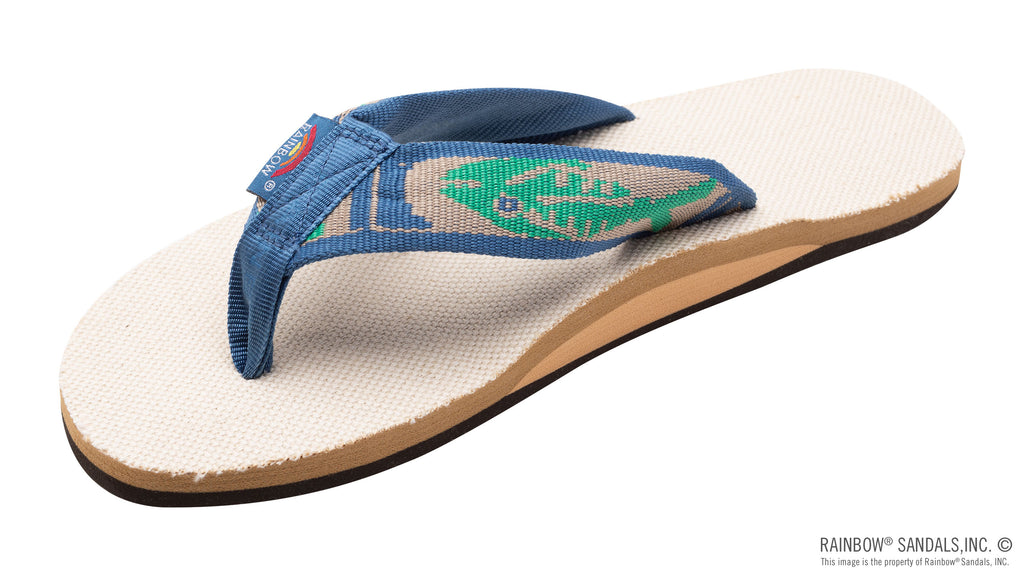 Single Layer Hemp with a 1" Nylon Fish Pattern Strap