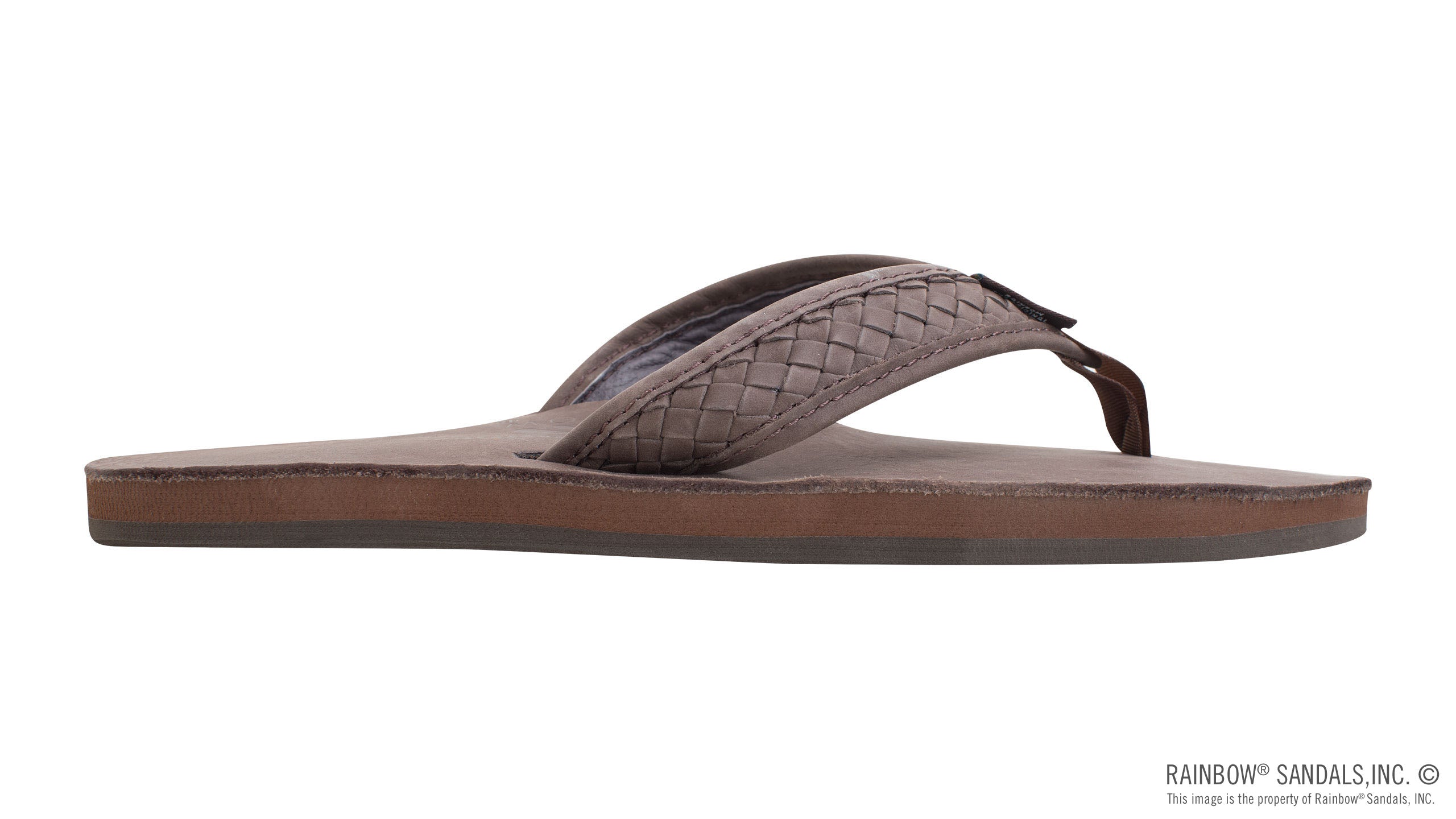 The Bentley - Classic Leather Top Sole with 1" Hand Woven Strap