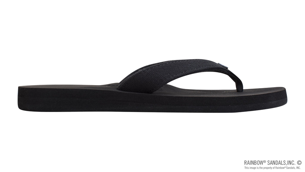 The Bella - Soft Top Black Tapered Canvas Strap