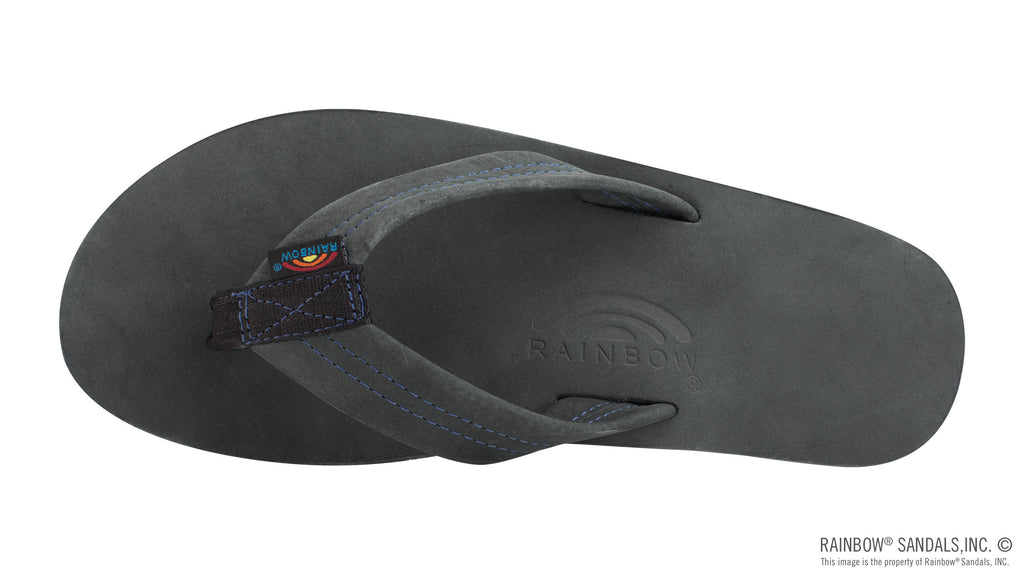 Premier Blues - Single Layer Premier Leather with Blue Midsole 1" Strap