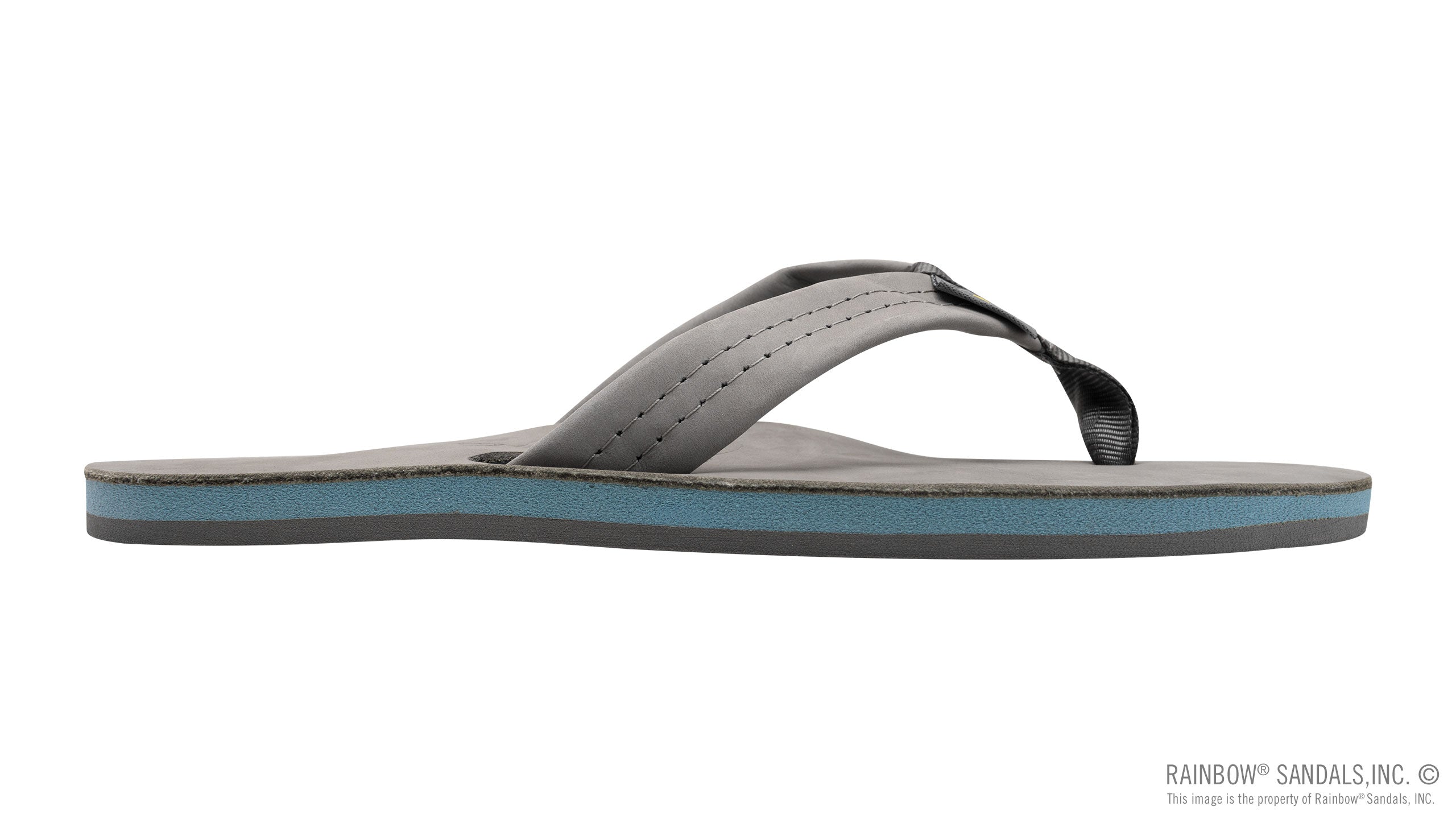 Signature Series - Men's Single Layer Premier Grey Leather Lt Blue Midsole