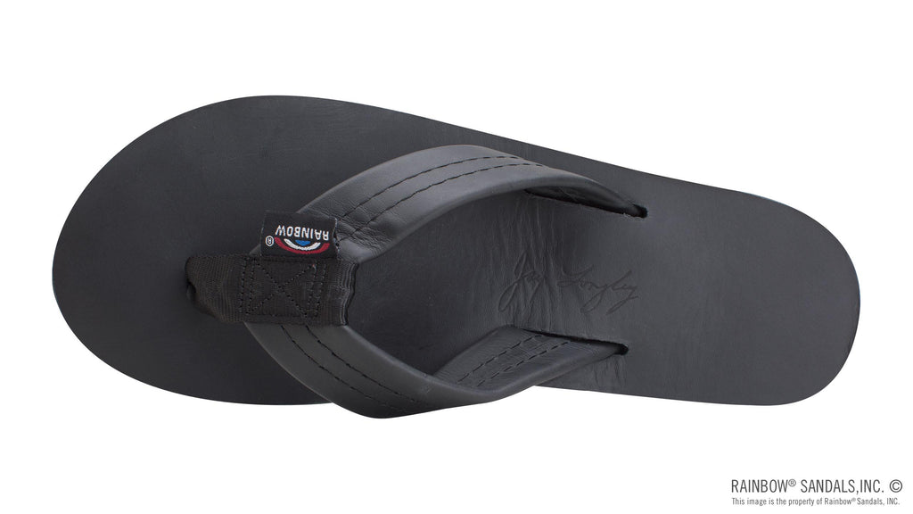 The Americana - Women's Single Layer Classic Leather Red White & Blue Mid Sole with a 1" Strap