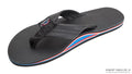 The Americana - Women's Single Layer Classic Leather Red White & Blue Mid Sole with a 1" Strap