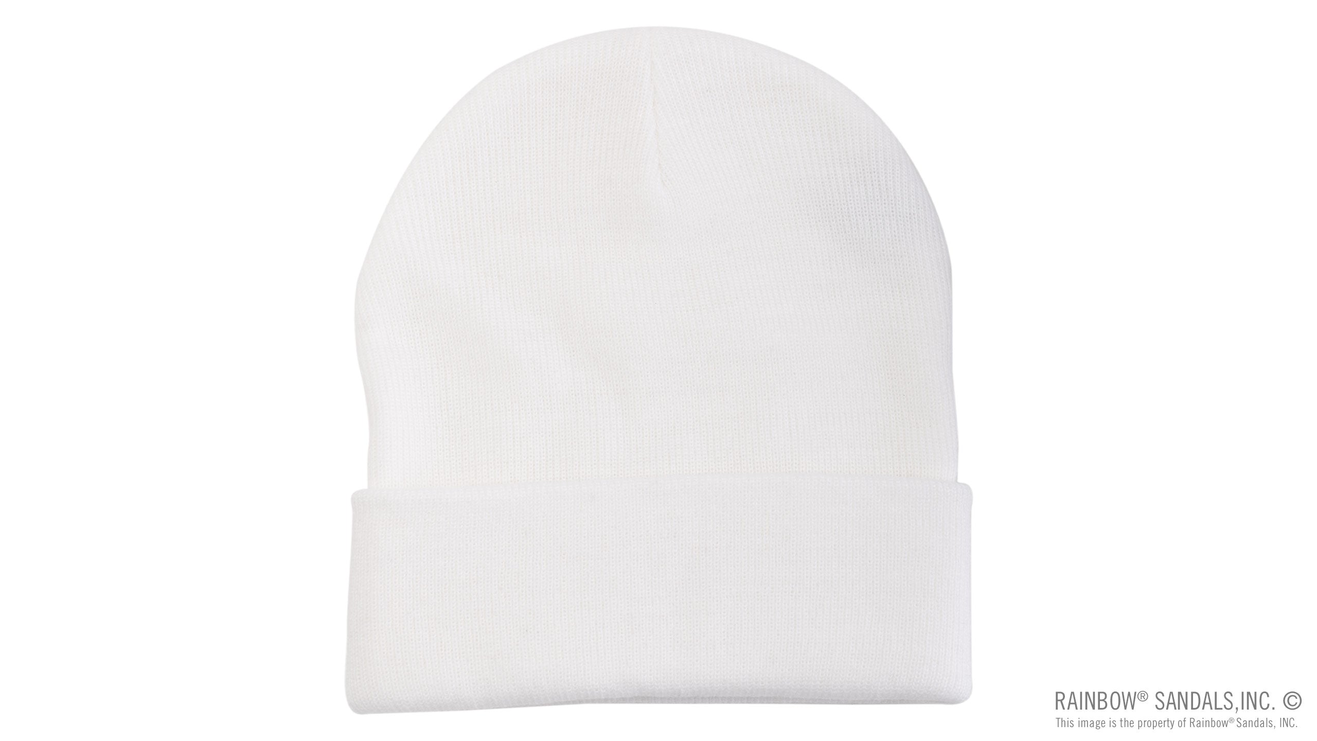 Basic Cuff Beanie with Long Ride Patch 100% Acrylic