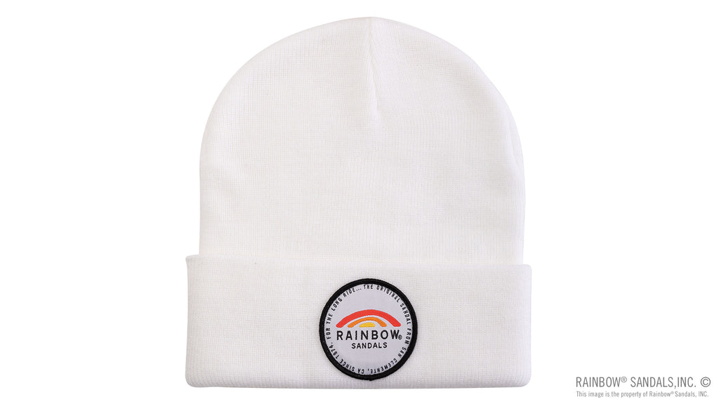 Basic Cuff Beanie with Long Ride Patch 100% Acrylic