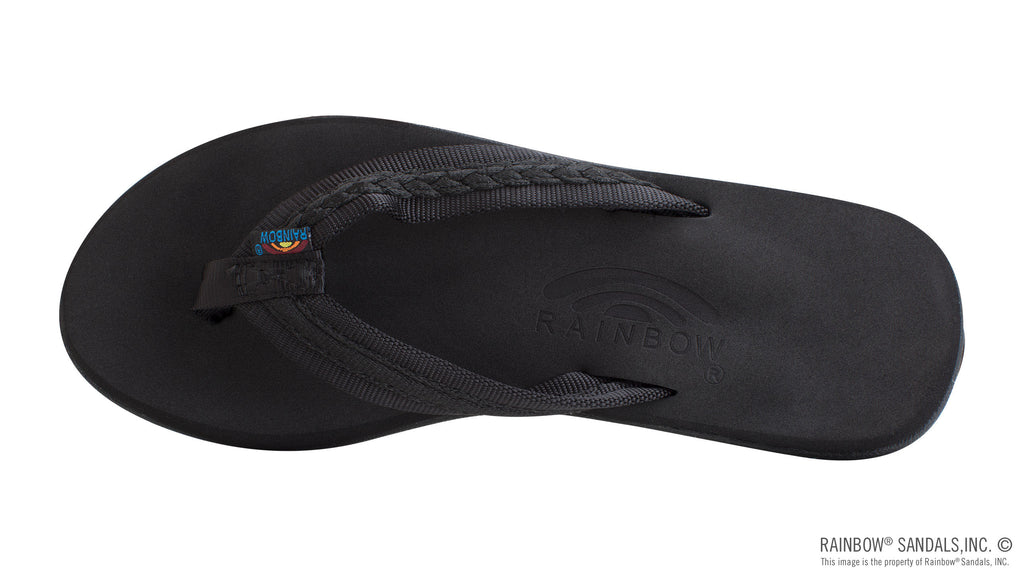 The Paisley – Ladies Soft Top Rubber with a 3/4" Nylon Flirty Braidy Strap