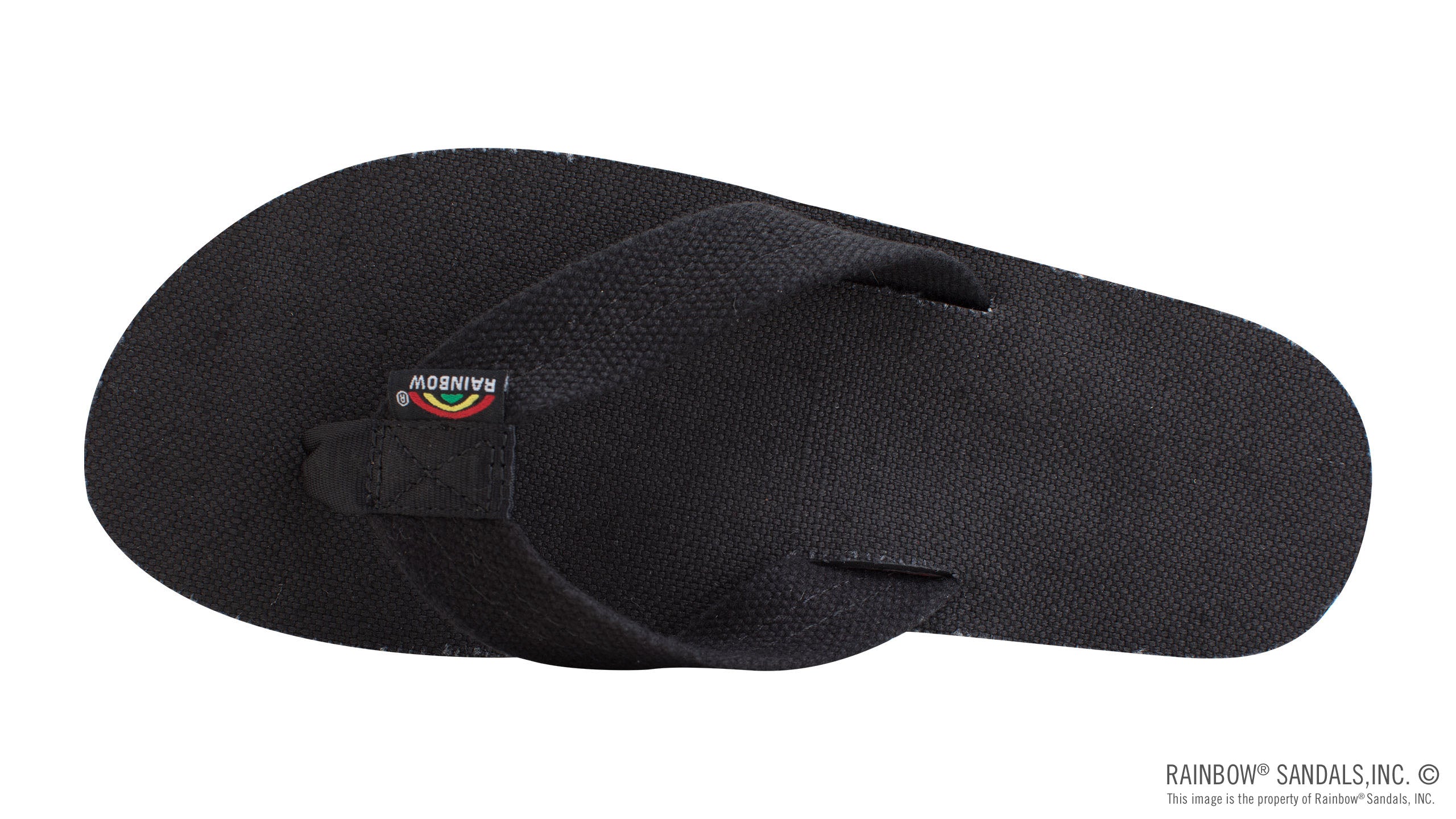 The Rastafarian - Single Layer Black Hemp with Rasta Mid Sole