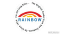 Rainbow Logo Sticker 4" Circle