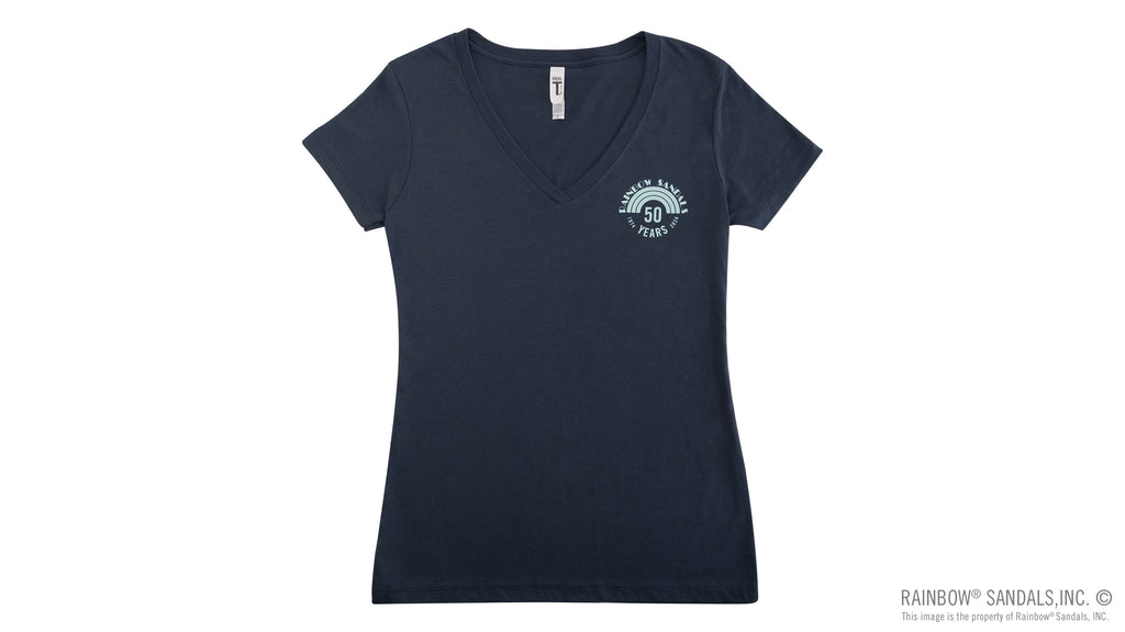 Ladies' V-Neck T-Shirt 50 Year Anniversary