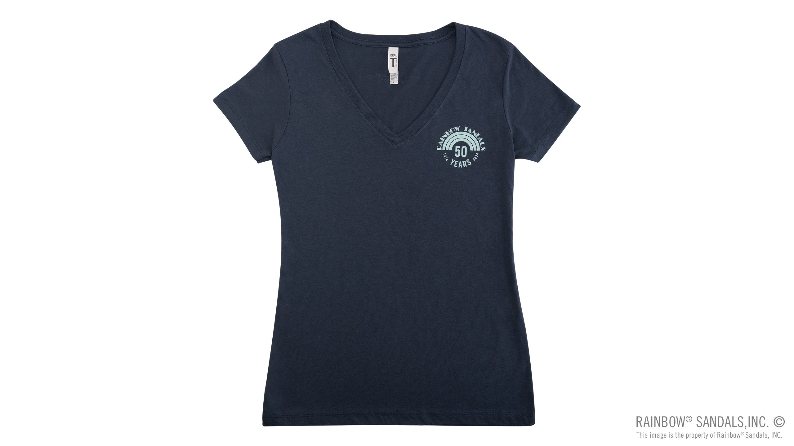 Ladies' V-Neck T-Shirt 50 Year Anniversary